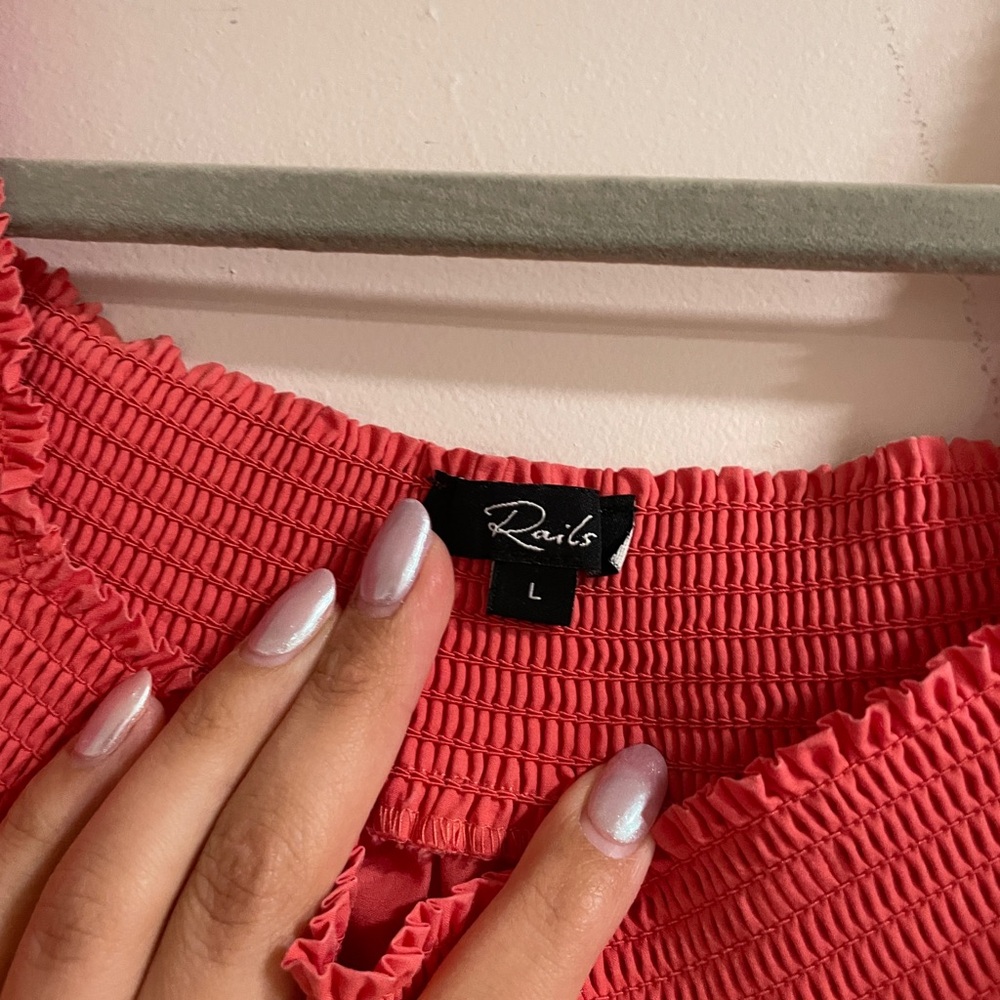 Rails Sonora Spiced Coral Top Size Large - image 6